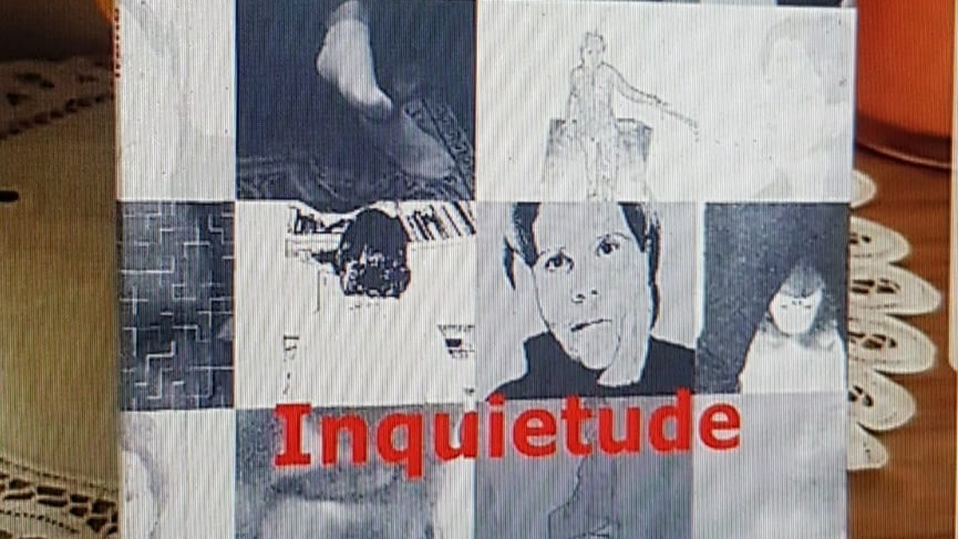 Livro Inquietude - poesias  -livro solo - autor independente em Florianópolis - 2008